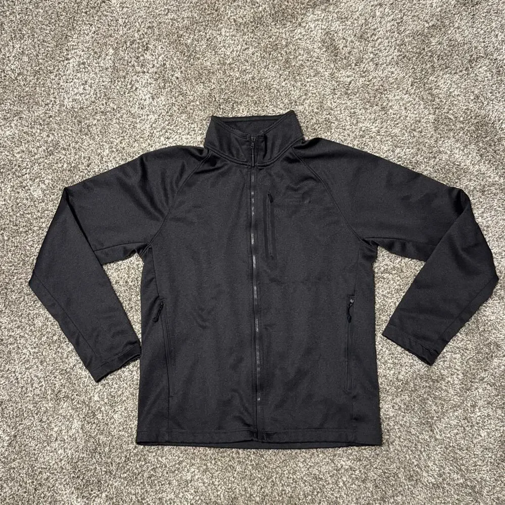The North Face Soft Shell Full Zip Jacket Charcoal Gray Mens Medium M